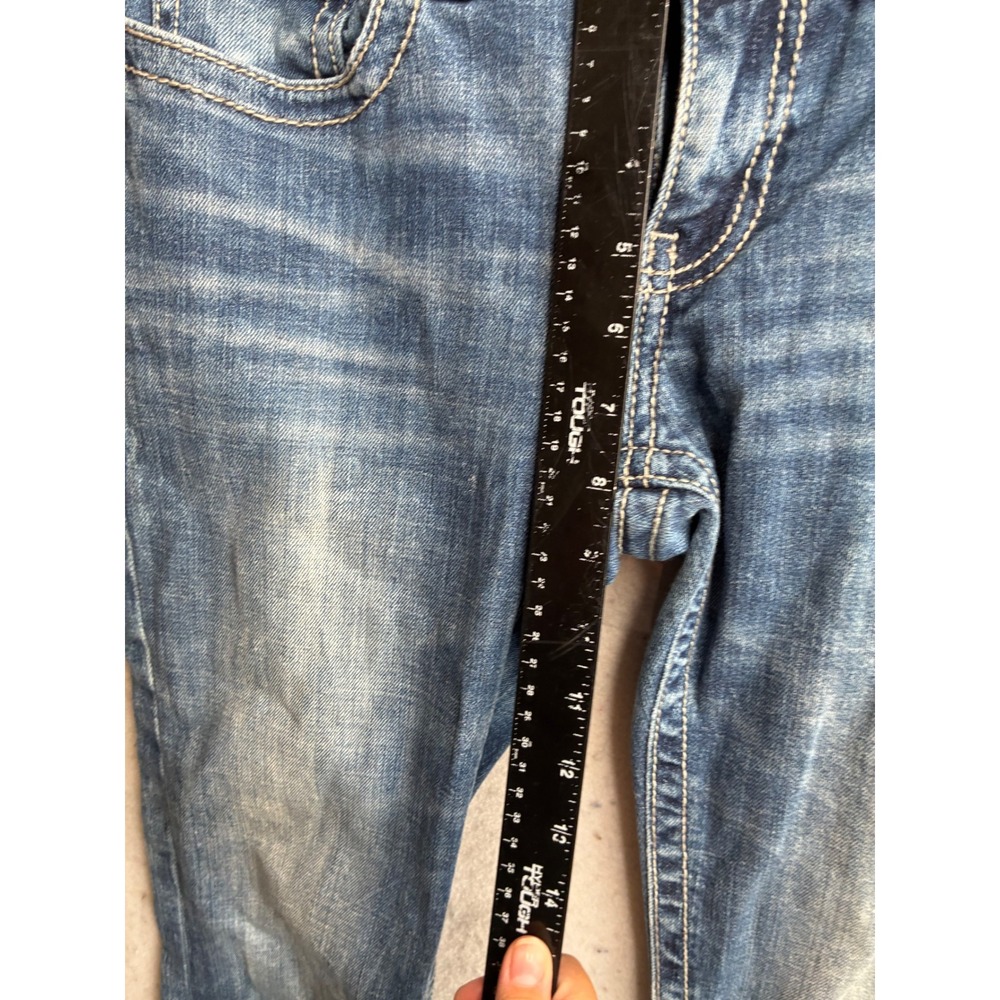 BKE Sabrina Skinny Jeans Womens 28L Medium Wash Distressed Low Rise ABK155